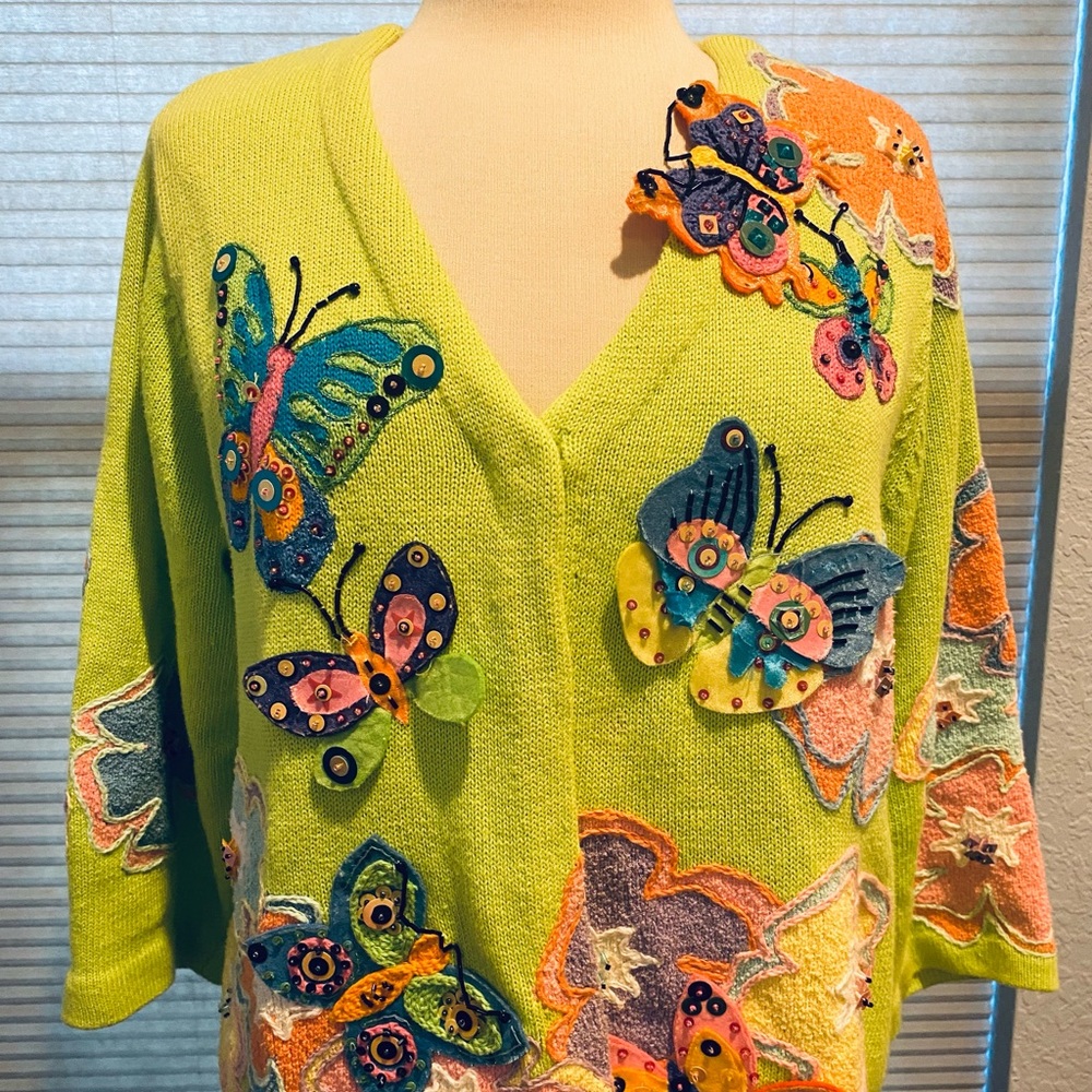 Design Option by Philip & Jane Gordon Sweater Sz L